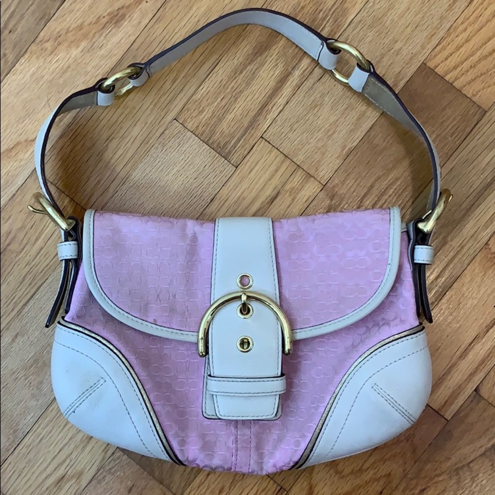 Pink small coach purse